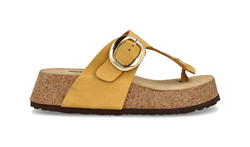 INFRADITO PLATFORM NABUCK FINGER GIALLO